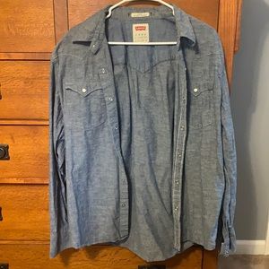 Levi pearl snap button down